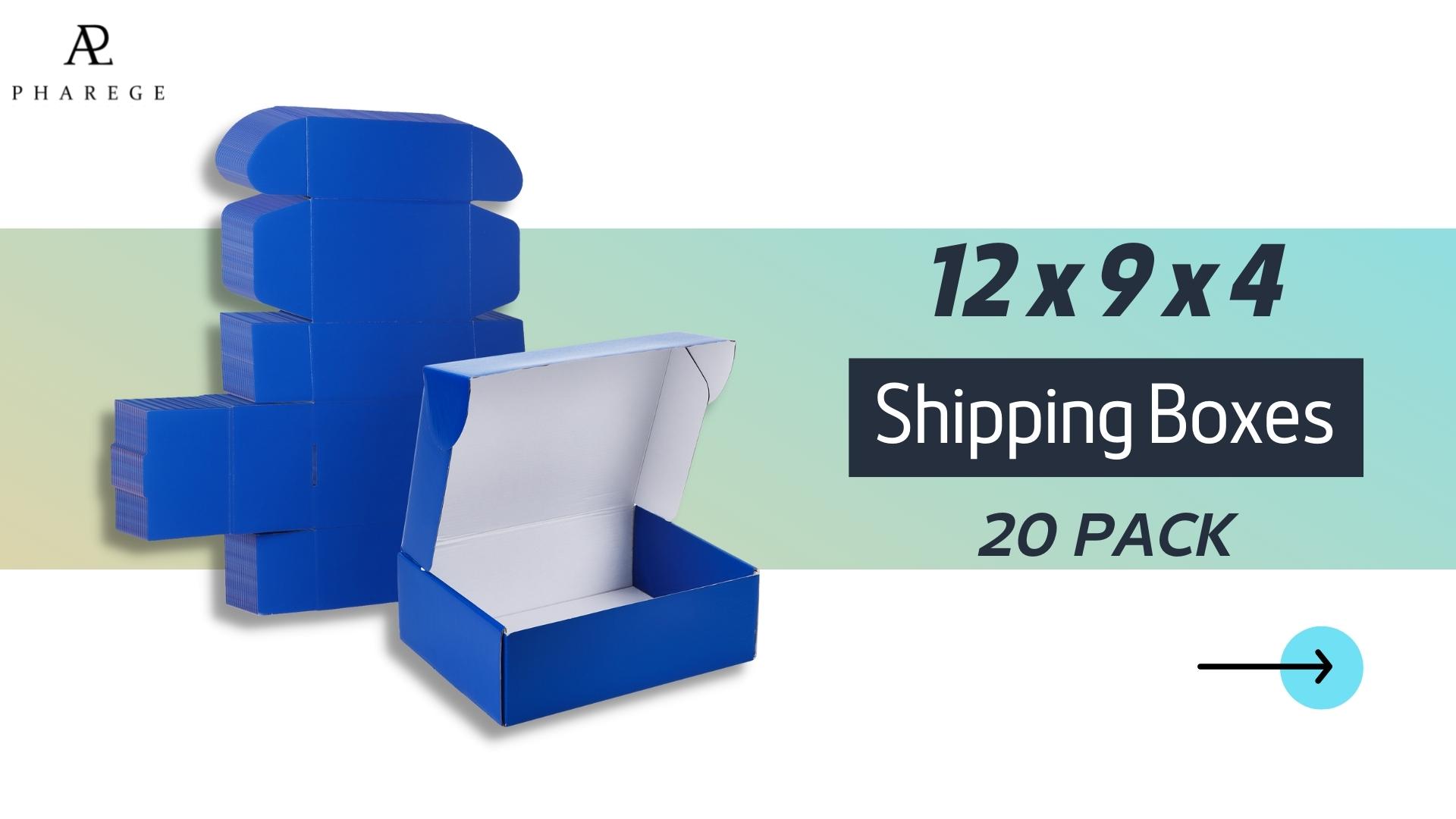 Amazon.com: PHAREGE 12x9x4 inch Gift Shipping Boxes Bulk 20 Pack
